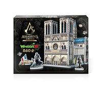 WREBBIT Assassin'S Creed Unity - Rompecabezas 3D Notre-Dame - 860 Piezas Arno Victor Dorian Wrebbit3D Notre-Dame-860, Incluye referencias del Videojuego de Ubisoft, Color Negro, Estándar (1)