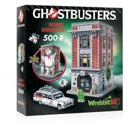 Wrebbit3D Ghostbusters Modelo de puzle 3D de la sede de la Casa de Fuego, una aventura sobrenatural de 500 piezas para cazafantasmas y amantes de la actividad paranormal