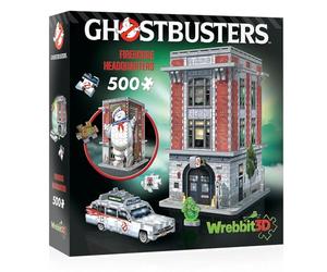Wrebbit3D Ghostbusters Modelo de puzle 3D de la sede de la Casa de Fuego, una aventura sobrenatural de 500 piezas para cazafantasmas y amantes de la actividad paranormal