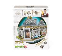 Wrebbit3D HOGHAG Hagrid's Hut Harry Potter Puzzle, Multicolor, (270-Piece)