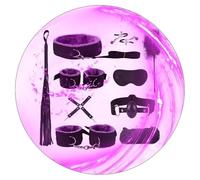 WreGmgg 10 Piezas De Nylon Ajustable para El Juego De Papel, Gafas De SueñO + Pulsera De Nylon - Accesorios De Entrenamiento - D3 (PúRpura)