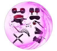 WreGmgg 10 Piezas Nuevo Conjunto Multifuncional De Nylon para Mejorar La Fuerza Muscular, Palo De Pluma, MáScara para Los Ojos del SueñO, Pulsera De Nylon - Accesorios De Entrenamiento - D2 (Rojo)