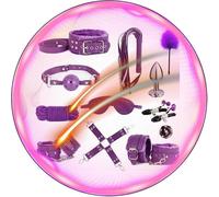 WreGmgg 12 Piezas De Los úLtimos Cinturones De ProteccióN De Cuero para Hombres Y Mujeres, Cinturones De Entrenamiento para El Hogar Adecuados para El Entrenamiento De Resistencia - Q (PúRpura)