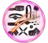 WreGmgg 12 Piezas De Los úLtimos Cinturones De ProteccióN De Cuero para Hombres Y Mujeres, Cinturones De Entrenamiento para El Hogar Adecuados para El Entrenamiento De Resistencia - Q (Negro)