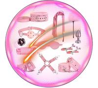 WreGmgg 12 Piezas De Los úLtimos Cinturones De ProteccióN De Cuero para Hombres Y Mujeres, Cinturones De Entrenamiento para El Hogar Adecuados para El Entrenamiento De Resistencia - Q (Rosa)
