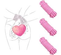 WreGmgg 3 Cuerda De Nylon Rosa Cuerda De Algodón Multiusos-Q