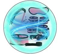 WreGmgg 7 Juegos De Entrenamiento Esenciales De Pilates para Diversas Combinaciones Posibles, Adecuados para Uso En El Ejercicio En Casa - Q (Rosa)