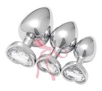 WreGmgg Accesorio De Entrenamiento Exquisito De Acero Inoxidable De Tres Piezas, Base De Lujo Ligera Incrustada De Diamante En Forma De CorazóN, Diamante De 11 Colores Opcional + Z + 36 (Blanco)