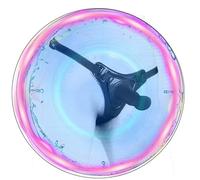 WreGmgg Accesorio De Varilla De Silicona Negra Suave del Polo Largo De Las SeñOras, Correa De Cuero Ajustable + Z + 4 (Negro)