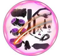 WreGmgg Accesorios De Flexibilidad Y Estiramiento De Familia De 12 Piezas para Hombres Y Mujeres, AcompañAdos De Bandas De Estiramiento De Resistencia Ajustables-Q (PúRpura)