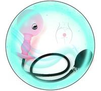 WreGmgg Bola EláStica Inflable Ligera, Regalos De La Bola De Entrenamiento De La Flexibilidad del Resplandor En La Oscuridad para Parejas- Q (Rosa)