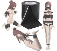 WreGmgg Cinta Negra Multifuncional, 10 Metros, No Pegajosa, Sin Lesiones, Deportiva Elástica