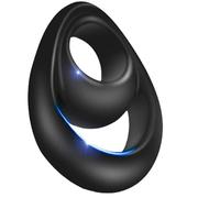 WreGmgg CíRculo De Doble Anillo De Silicona Negro, ¡Entrenamiento Profesional! -Z