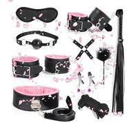 WreGmgg Conjunto De Cuero De Dormitorio De 10 Piezas, Herramienta De Entrenamiento De Fitness PortáTil-D-1 (Rosa)