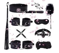 WreGmgg Conjunto De Cuero De Dormitorio De 10 Piezas, Herramienta De Entrenamiento De Fitness PortáTil-D-1 (Negro)