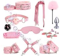 WreGmgg Conjunto De Dormitorio De Cuero Multifuncional De 12 Piezas, Equipado con Una Raqueta Y Entrenador De Cadera - D4