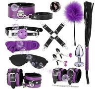 WreGmgg Conjunto De Dormitorio De Cuero Multifuncional De 12 Piezas, Equipado con Una Raqueta Y Entrenador De Cadera - D4