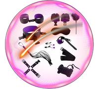 WreGmgg Conjunto De ProteccióN DoméStica Multifuncional De 10 Piezas para Hombres Y Mujeres, Equipado con Pulsera Y MáScara De Ojo De MeditacióN - Q (PúRpura)