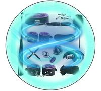 WreGmgg Correa EróTica 12 Piezas Kit De Cuero Liso para El Hogar, Accesorios De Entrenamiento De Pilates, con Cuerda De Estiramiento Ajustable - Q (PúRpura) -E12c25