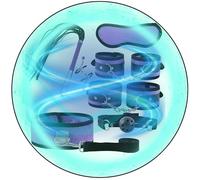 WreGmgg Correa EróTica 7 Conjuntos Esenciales De Entrenamiento De Pilates para Varias Combinaciones Posibles, Adecuado para El Uso De Ejercicio En El Hogar - Q (PúRpura) -E12c25