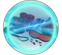 WreGmgg Correa EróTica 8 Piezas De Alto Grado Comercial De Resistencia De Ejercicio De CinturóN Conjunto, Equipado con MúLtiples Accesorios De Ejercicio AeróBico Ajustable - Q (Rojo) -E12c25