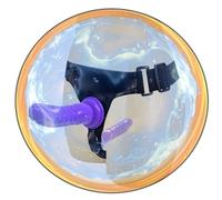 WreGmgg Correa PortáTil De Las Mujeres con DiseñO úNico De Textura Accesorio De Varilla De Silicona De Doble Cabeza, Disponible En Tres Colores + Z + 12 (PúRpura)