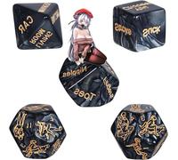 Wregmgg Dados De PláStico Negro, Ligeros Y Resistentes, ¡FáCiles De Transportar! -Z