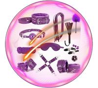 WreGmgg El Juego De Ejercicio De Gimnasio De Casa Incluye 12 Accesorios Diferentes, Incluyendo Equipo De Ejercicio AeróBico Ajustable para Hombres Y Mujeres-Q (PúRpura)