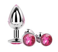 WreGmgg Entrenador De Cadera De Acero Inoxidable 3pcs, Conjunto De Mejora De La Dureza Muscular - D-2 (Rojo Rosa)