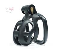 Wregmgg Jaula De Resina Negra con Cerradura De Seguridad Y Accesorios, Ligera Y Resistente, FáCil De Montar Y Limpiar, ¡Apta para El Entrenamiento FíSico! -Super Tiny-Z