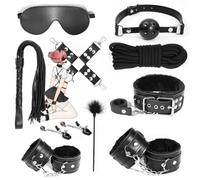WreGmgg Juego De 10 Piezas De Accesorios Deportivos Y De Fitness De Cuero Negro - Equipo De Fitness Multifuncional, Ligero Y Duradero -Z