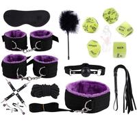 WreGmgg Juego de 10 Piezas de Traje de Fitness Deportivo de Nylon púrpura + Tuerca de plástico fosfórico Verde, diseño portátil, fácil de Llevar, Material de Nylon Z