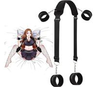 WreGmgg Juego de Correas de Nylon Ajustables Negro, Multifuncional, Ligero y portátil - H