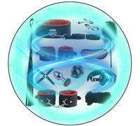 WreGmgg Kit De Cuero Liso De 12 Piezas para El Hogar, Accesorios De Entrenamiento De Pilates, con Cuerda De Estiramiento Ajustable - Q (Rojo)