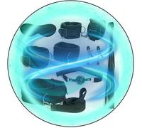 WreGmgg Kit De Entrenador De Pilates De Yoga De 7 Piezas, Accesorio Ajustable para Ejercicios De Cuerpo Completo En Casa - Q (Negro)