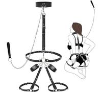 WreGmgg Kit De Entrenamiento De Yoga Tres En Uno, Adecuado para Dormitorios para Parejas, Equipos De Fitness, Asistentes De Silla Supina, Equipos Deportivos De Yoga - H