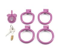 WreGmgg Masculino PúRpura 2 TamañO Respirable Jaula De ProteccióN Deportiva Interior con 4 CíRculos, Regalo De Pareja - D10