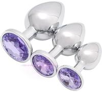 WreGmgg Ornamento De Acero Inoxidable Con Piedras Preciosas De Color PúRpura Claro, ¡Un Accesorio Precioso! -Z