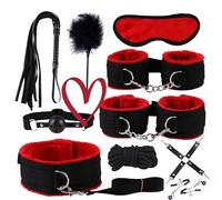 WreGmgg Set da 10 Pezzi Rosso per Giochi di Ruolo Domestici con Accessori Combinabili in Vari Modi, Regalo per Coppie - Q