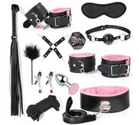 WreGmgg Set Di Undici Pezzi Rossi - Accesorios En Pelle, Cuero Coscia Sostegno, Stretch Allenamento, Regalo por Pareja - H5