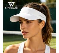 WRELS Sports Visera de Tenis, Visera de Sol de Tela de de Secado Rápido, Gorra Transpirable de para Mujer, Parasol con para Correr, Golf, Senderismo y Actividades al Aire Libre, 4 Opciones de Color