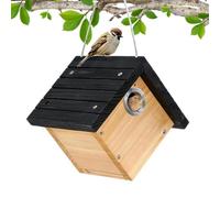 WREN Bird Houses for Outside Wood Chickadee Nest Balcony Park