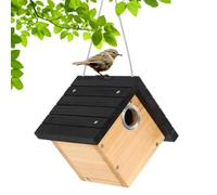 WREN House - Wood Patio Bluebird House Effortless Nest Cleanout Access