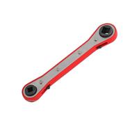 Wrench - Correa de trinquete de acero inoxidable, 2 vías de servicio rápido para reparación automática, color cromado vanadium Steel Ratcheting Spanner Torque Wrench for Automotive Repair, Home