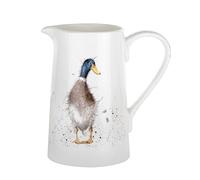 Wrendale by Royal Worcester Jarra de leche de porcelana con forma de pato, 0,45 litros, color blanco