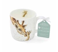 Wrendale by Royal Worcester - Taza con diseño primer beso de jirafa, multicolor