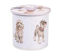Wrendale Designs by Hannah Dale - Barril de galletas A Dog's Life - 160 mm x 155 mm