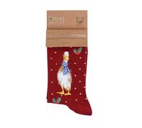 Wrendale Designs by Hannah Dale Calcetines de Navidad para bufandas, blanco
