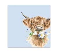Wrendale Designs by Hannah Dale Daisy Coo' Highland Cow - Servilleta de almuerzo