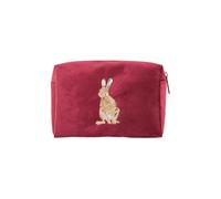 Wrendale Designs by Hannah Dale Golden Hour - Bolsa de maquillaje bordada con liebre